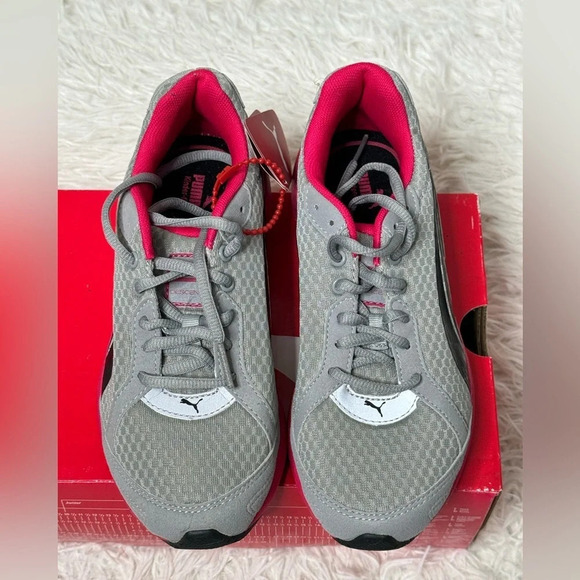 PUMA sneaker Descendant jr, Lifestyle Kindergarten fit, NWT, grey pink, size 3 - Picture 2 of 14